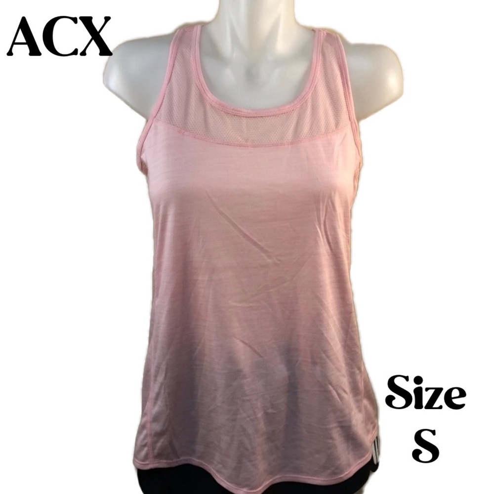 ACX ACTIVE PINK RACERBACK YOGA TANK PINK SIZE S